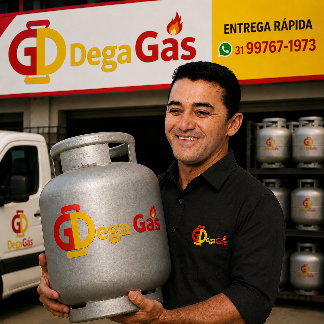Botijão de gás Dega do Gás